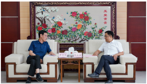 大業(yè)股份黨委書記竇寶森一行赴墾利區(qū)委區(qū)政府匯報(bào)并協(xié)商有關(guān)工作