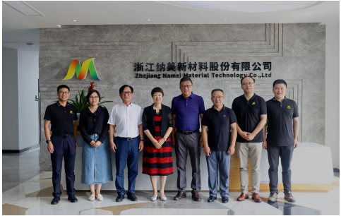 中國涂料工業(yè)協(xié)會會長孫蓮英一行到納美新材考察指導