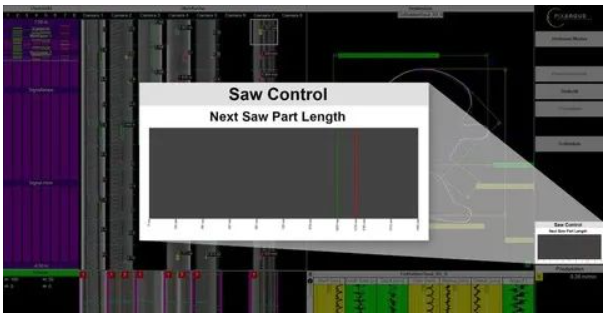 新的SawControl軟件模塊使用Pixargus檢測(cè)系統(tǒng)的數(shù)據(jù)來(lái)優(yōu)化型材切割。該系統(tǒng)在確保切割至客戶指定長(zhǎng)度的所有型材均無(wú)缺陷，并且以最小偏差切割出任何包含缺陷的型材。
