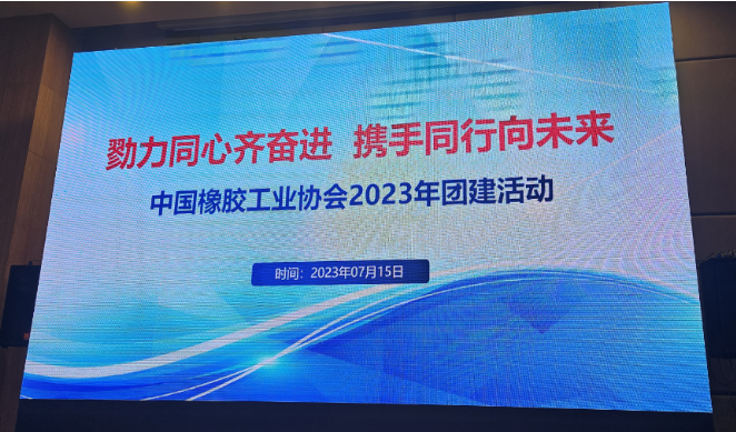 中國橡膠工業(yè)協會于7月14～17日在山東威海召開2023年度拓展培訓團建活動暨全體員工會議。此次會議共有59名來自各部門、分會(委員會)的員工參與，其中包括協會長徐文英、副會長兼秘書長雷昌純、監(jiān)事長、名譽會長鄧雅俐等重要成員。